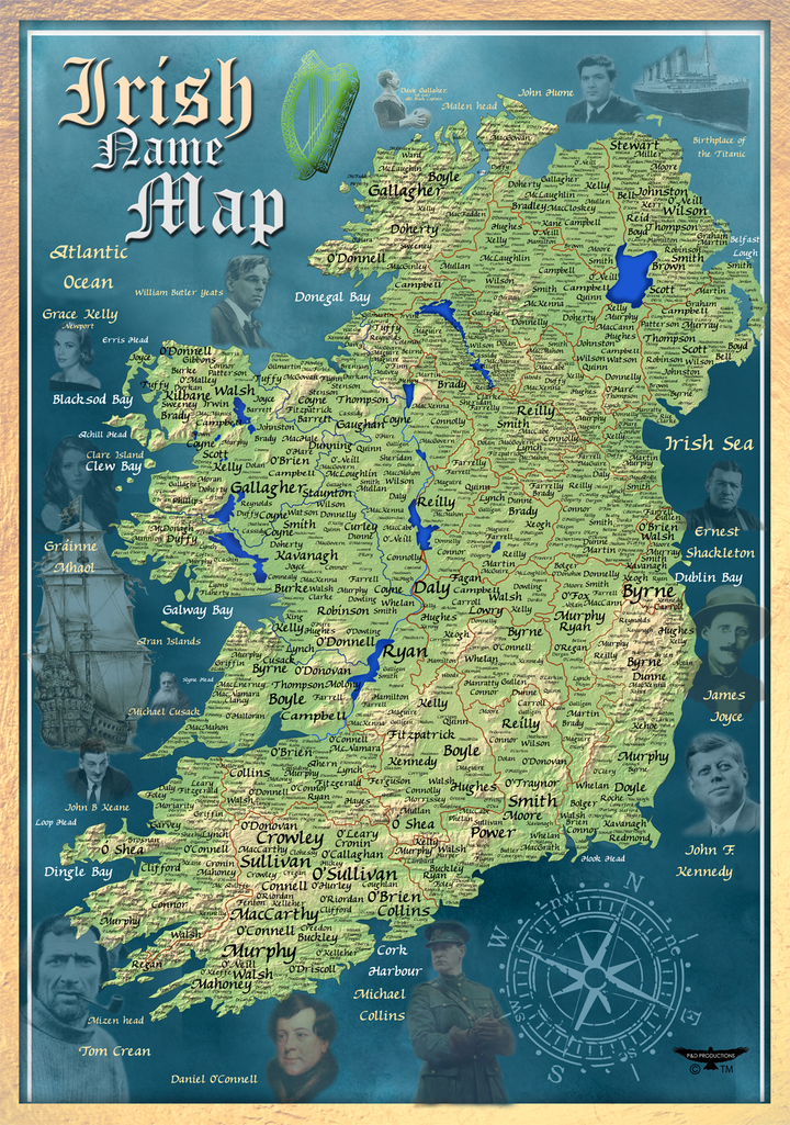 Surname Map A3