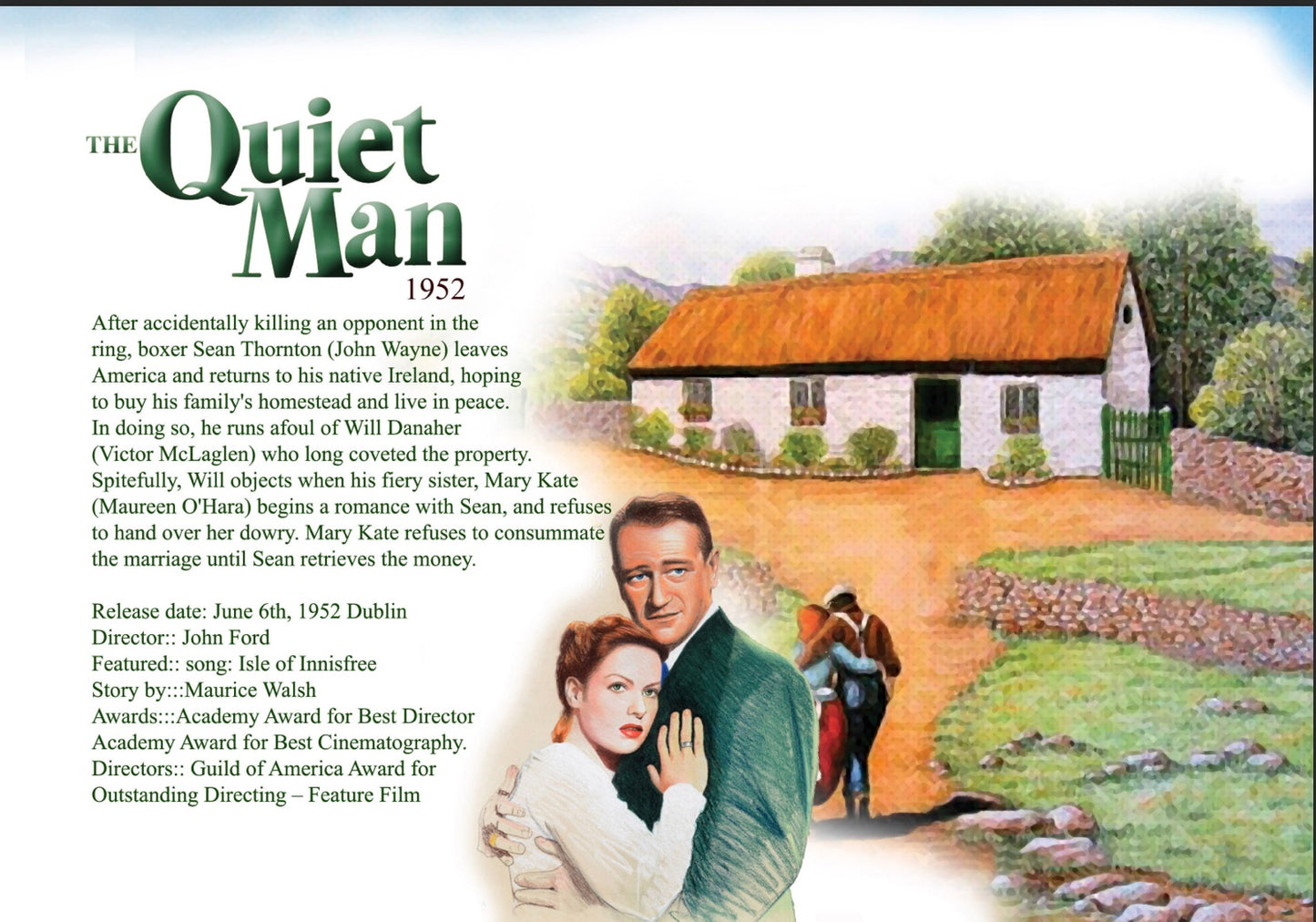 The Quiet Man 2026 Calendar