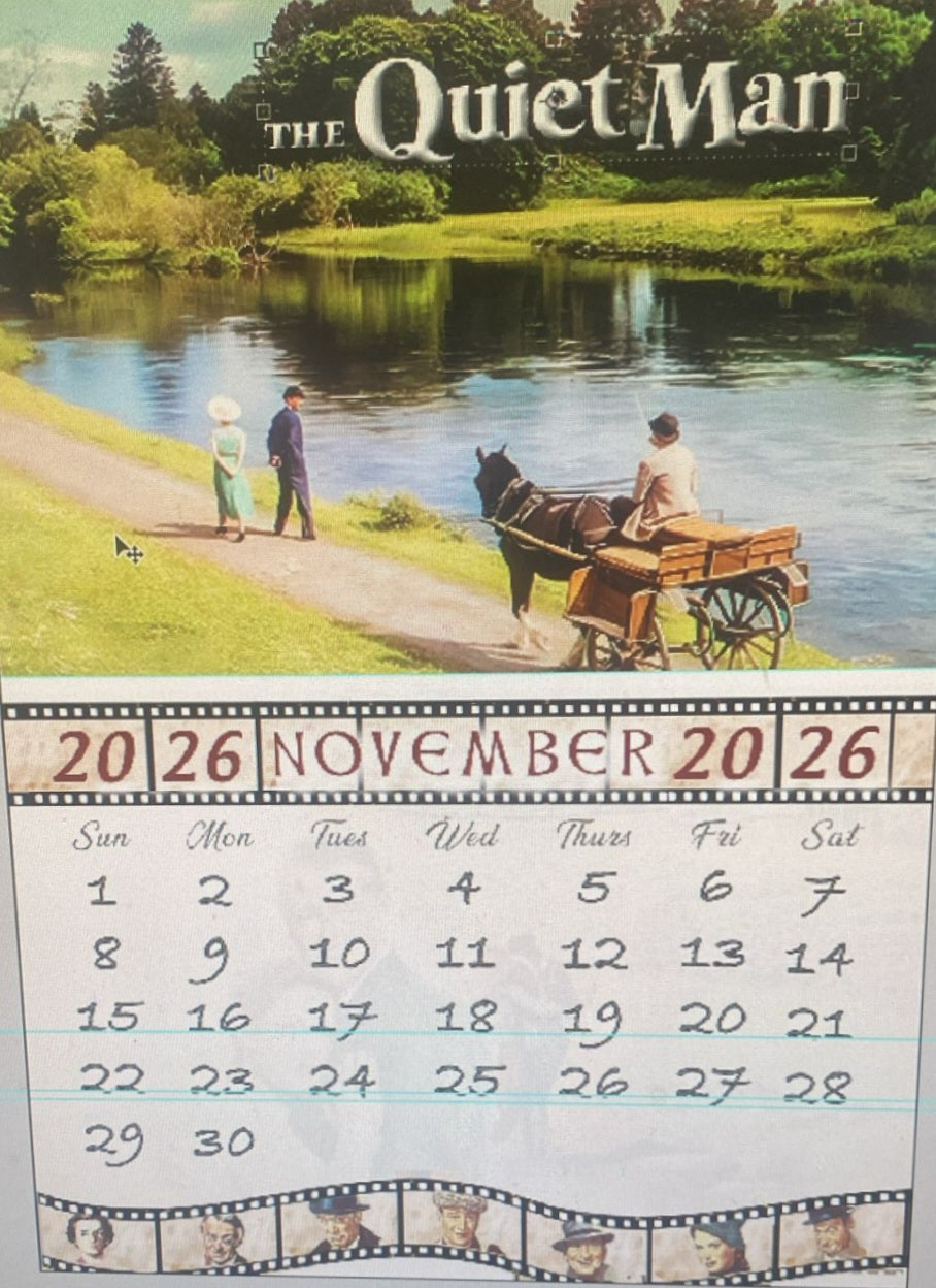 The Quiet Man 2026 Calendar
