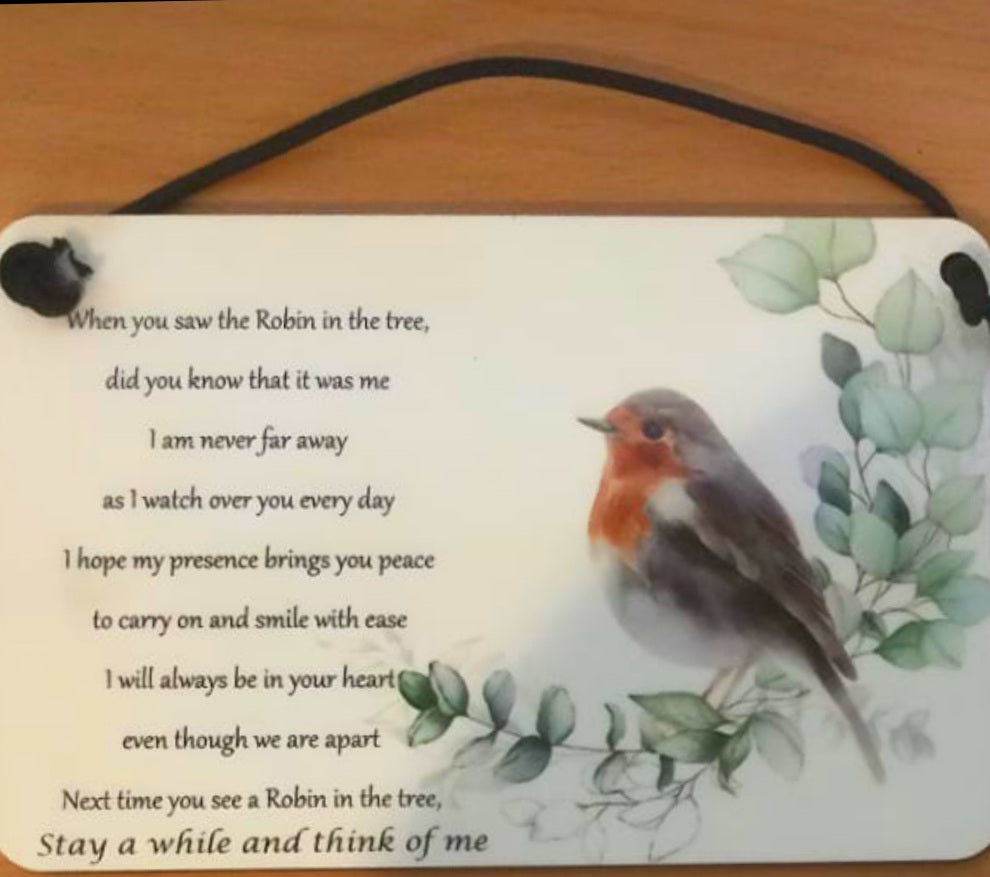 Robin Memorial Plaques